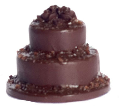 Dollhouse Miniature Cake, 2Pc